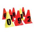 UMBRO Cones set 23cm tall 0-9 ass. 0 Sett med 10 kjegler merket med tall 0-9